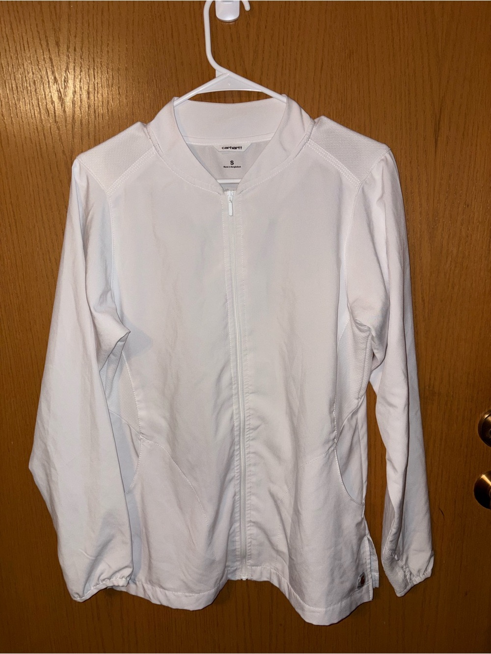 Carhartt Women's White Zip-Front Utility Jacket